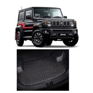 7D Car Trunk/Boot/Dicky PU Leatherette Mat for Jimny  - Black